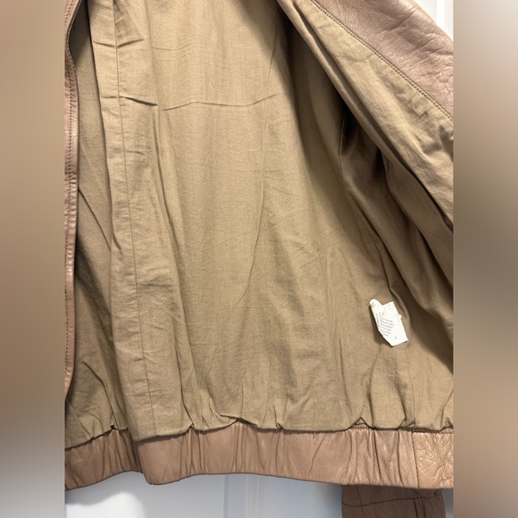 VINCE VINTAGE TAN LEATHER UTILITY JACKET - Picture 7 of 14